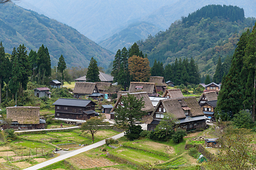 Image showing Traditional Japanese Shirakawago old village