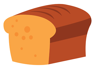 Image showing Image of a loaf of bread, vector or color illustration.