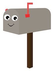 Image showing Post box, vector or color illustration.