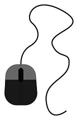 Image showing Image of computer mouse, vector or color illustration.