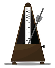Image showing A metronome device, vector or color illustration.