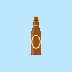 Image showing Image of a bottle, vector or color illustration.