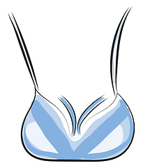 Image showing Image of brassiere, vector or color illustration.