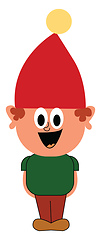 Image showing Gnome, vector or color illustration.