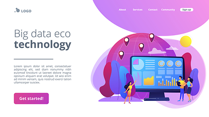 Image showing Environment data analytics concept landing page