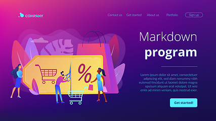 Image showing Markdown program concept landing page