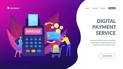 Image showing Payment processing concept landing page