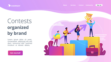 Image showing Branded competition concept landing page