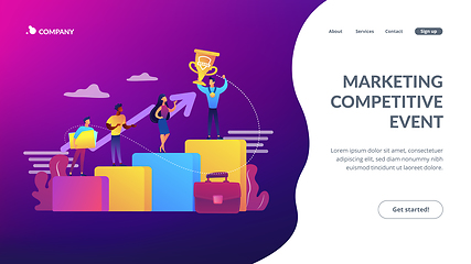 Image showing Branded competition concept landing page