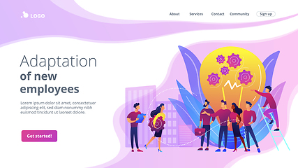 Image showing New team members concept landing page