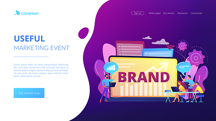 Image showing Branded workshop concept landing page