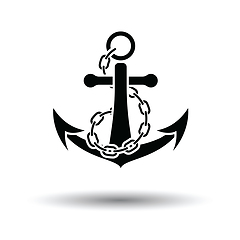 Image showing Sea anchor with chain icon