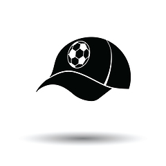 Image showing Football fans cap icon
