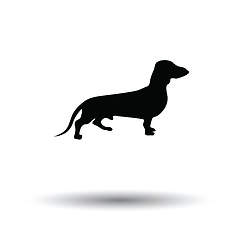 Image showing Dachshund dog icon