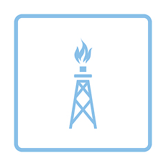 Image showing Gas tower icon