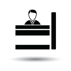 Image showing Bank clerk icon