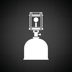 Image showing Camping gas burner lamp icon