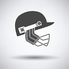 Image showing Cricket helmet icon