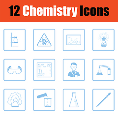 Image showing Chemistry icon set