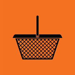 Image showing Supermarket shoping basket icon