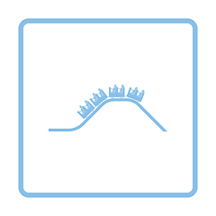 Image showing Small roller coaster icon