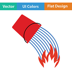 Image showing Fire bucket icon