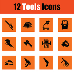 Image showing Set of tools icons