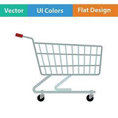 Image showing Supermarket shopping cart icon