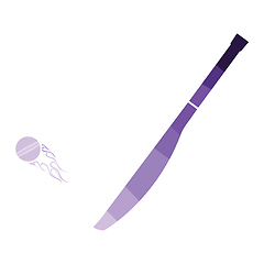 Image showing Cricket bat icon