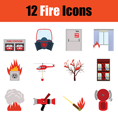 Image showing Fire icon set