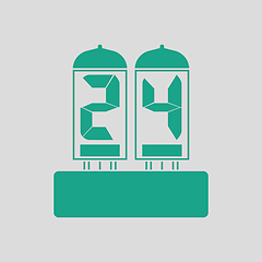 Image showing Electric numeral lamp icon