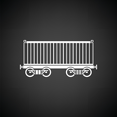 Image showing Railway cargo container icon