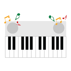 Image showing Piano keyboard icon