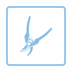 Image showing Garden scissors icon