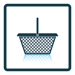 Image showing Supermarket shoping basket icon