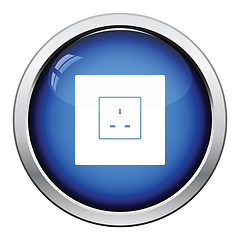 Image showing Great britain electrical socket icon