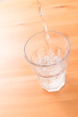 Image showing Water pouring in glass