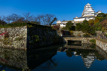 Image showing Himeji castle with blue sky