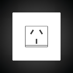 Image showing China electrical socket icon