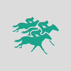 Image showing Horse ride icon