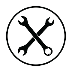 Image showing Crossed wrench  icon