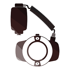 Image showing Icon of portable circle macro flash