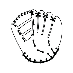 Image showing Baseball glove icon