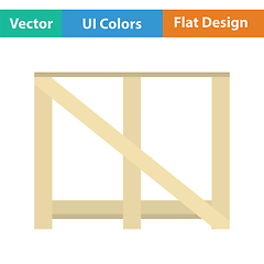 Image showing Wood lathing for fragile goods