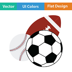 Image showing Sport balls icon