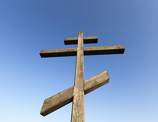 Image showing old wooden cross