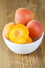 Image showing fresh ripe apricots