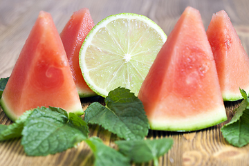Image showing pink watermelon