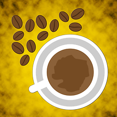 Image showing Coffee Beans Represents Cafe Drink And Caffeine