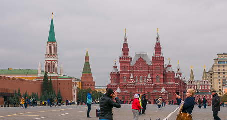 Image showing Moscow Red square, History Museum in Russia